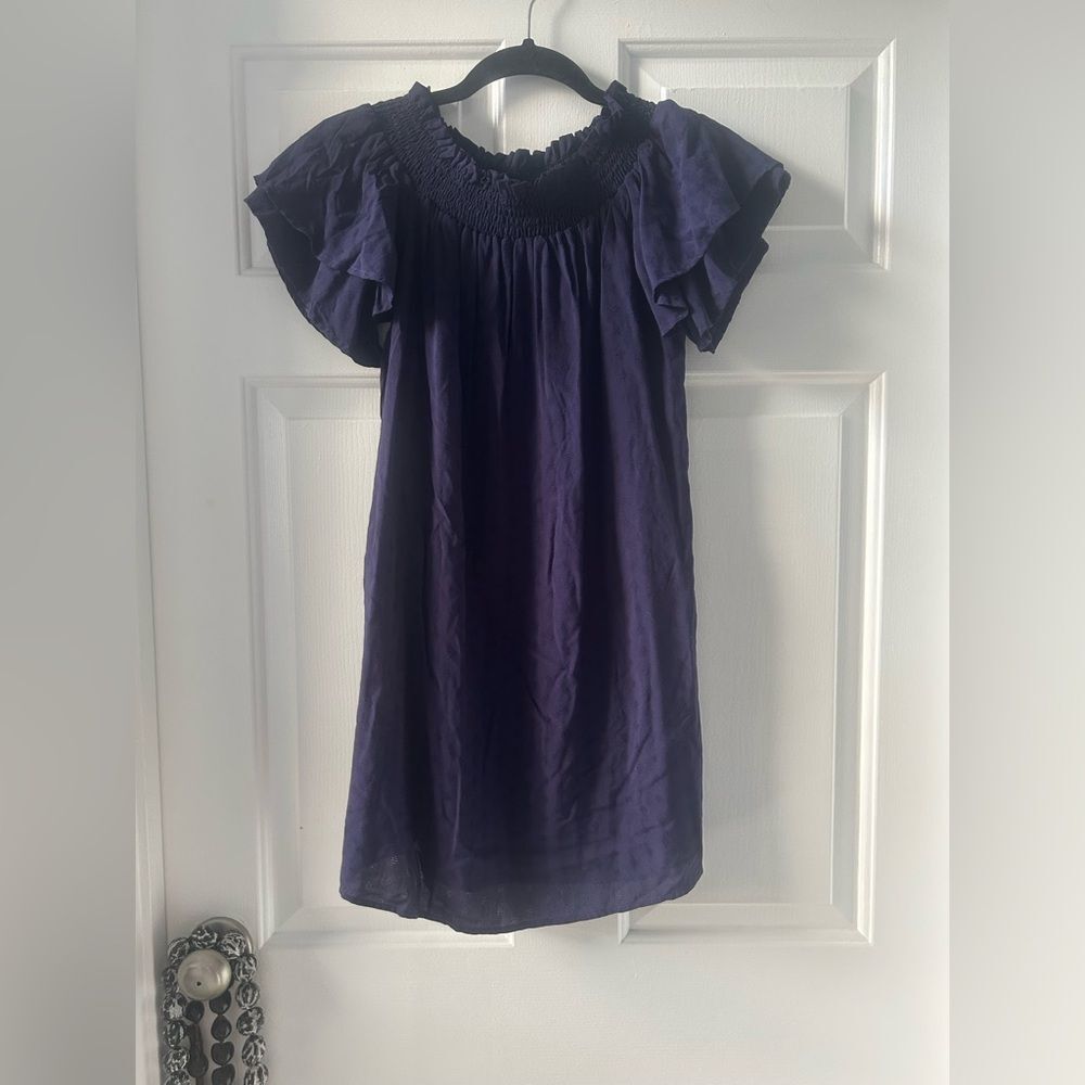 Purple Off-Shoulder Dress Twig And Perch